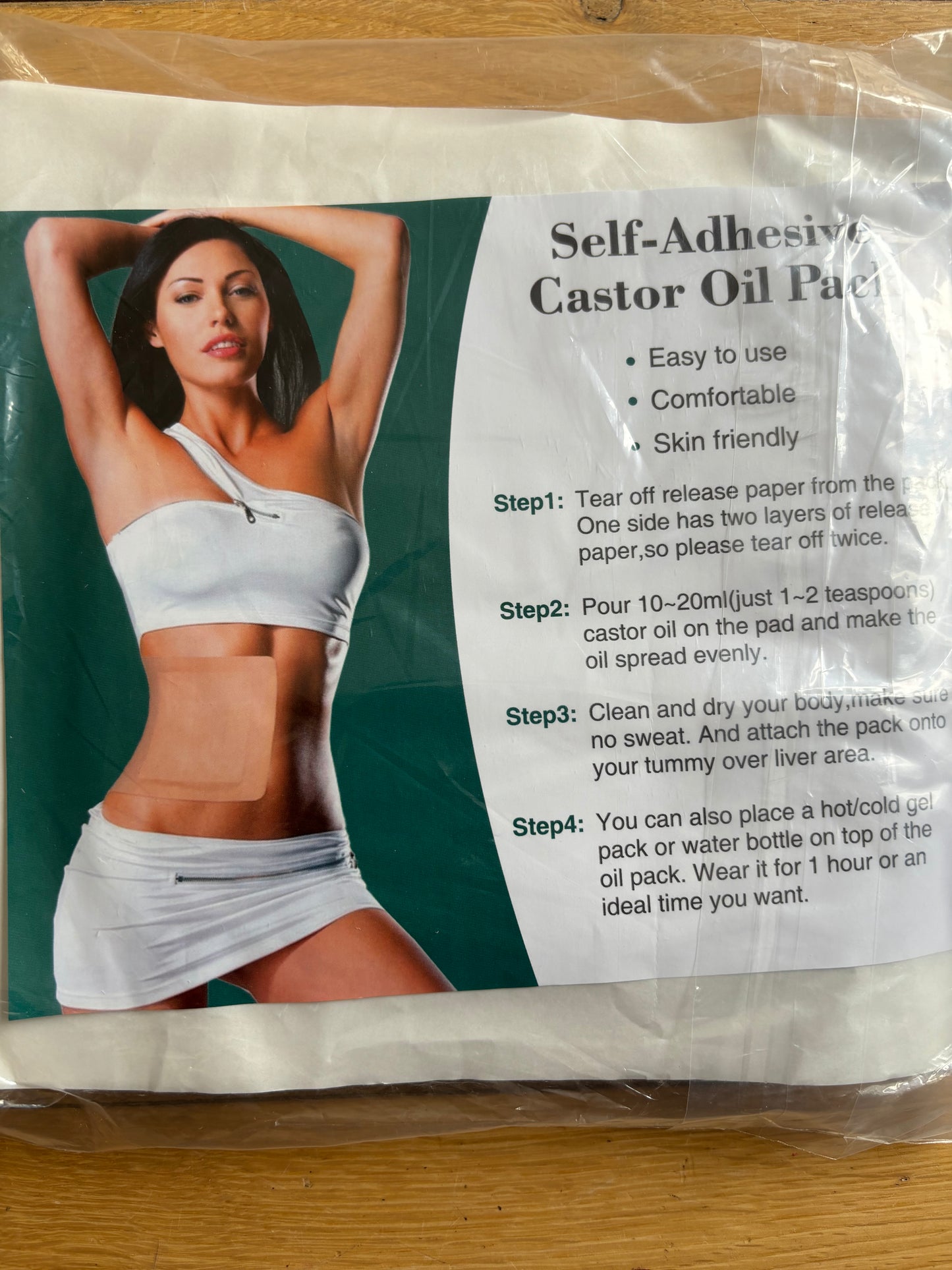 Castor oil pack compression wrap disposable self adhesive (10)